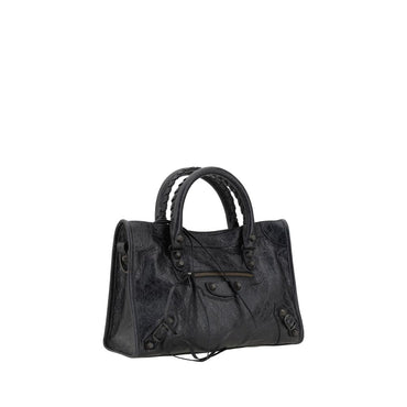 Balenciaga Black Calf Leather Bos Taurus Shoulder Bag