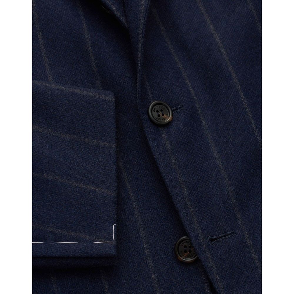 Brunello Cucinelli Blue Virgin Wool Blazer