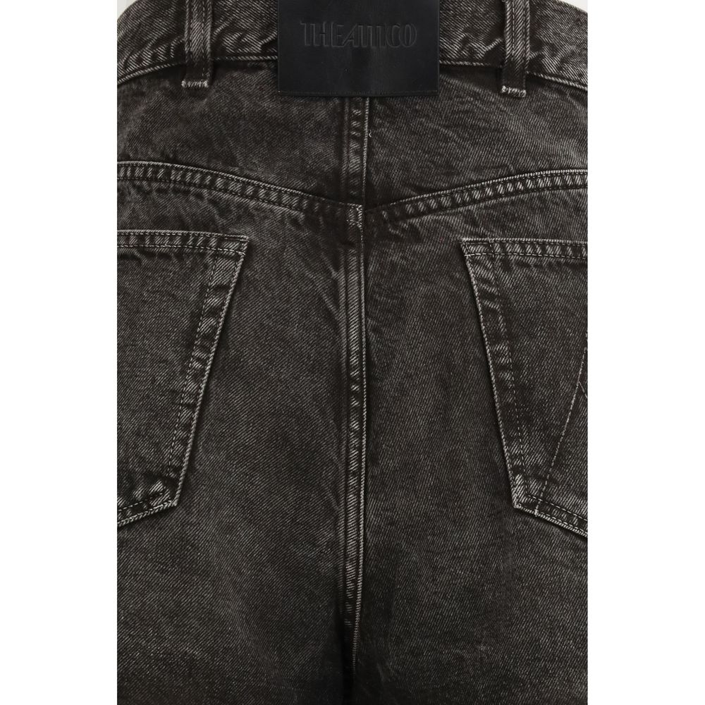 The Attico Black Cotton Jeans Denim