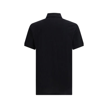 Moschino Black Cotton Polo Shirt