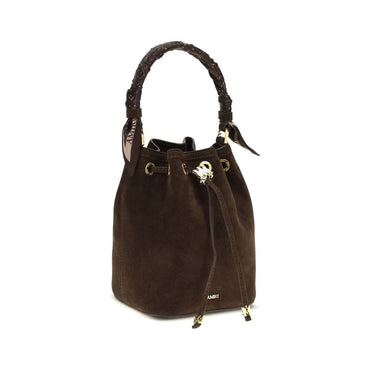 Amiri Brown Calf Leather Bos Taurus Shoulder Bag