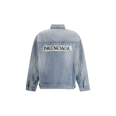 Balenciaga Light Blue Cotton Denim Jacket
