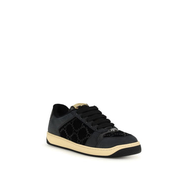 Gucci Blue Calf Leather Bos Taurus Athletic Sneakers