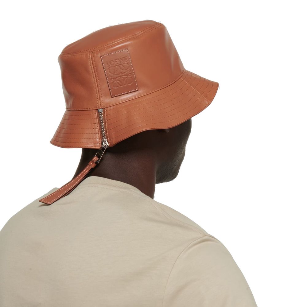 Loewe Brown Calfskin Bucket Hat