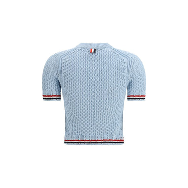 Thom Browne Blue Cotton Sweatshirt