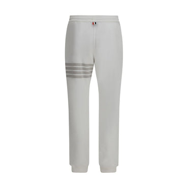 Thom Browne White Cotton Joggers (Workout Pants)