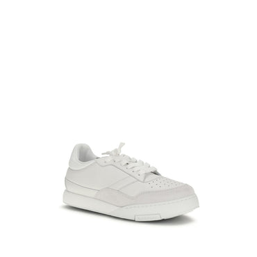 Givenchy White Calf Leather Bos Taurus Low Top Sneakers