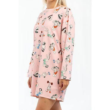 Moschino Pink Cotton Casual Dress