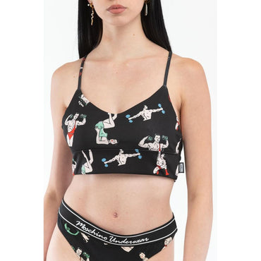 Moschino Black Polyester Tank Tops