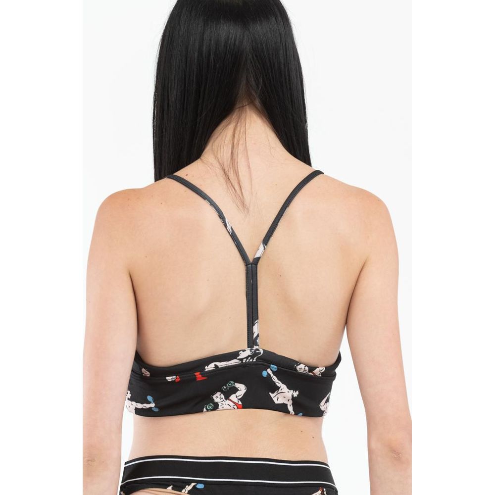 Moschino Black Polyester Tank Tops