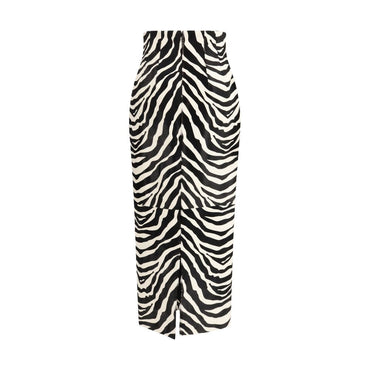 Khaite Multicolor Calf Leather Bos Taurus Skirt