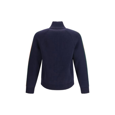Gucci Blue Wool Trench Coat