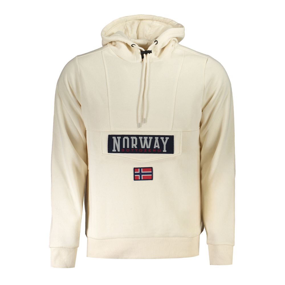Norway 1963 Beige Cotton Men's Sweatshirt Hoodie