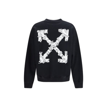 Off-White Black Cotton Sweatshirt