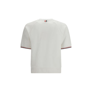 Thom Browne White Cotton Sweatshirt