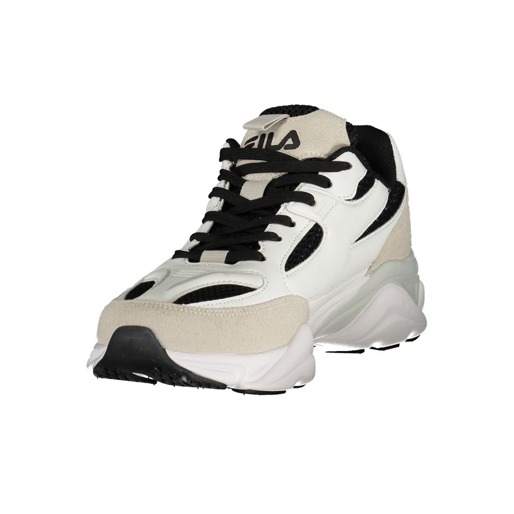 Fila White Polyester Athletic Sneakers