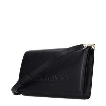 Jimmy Choo Black Leather Clutch Bag