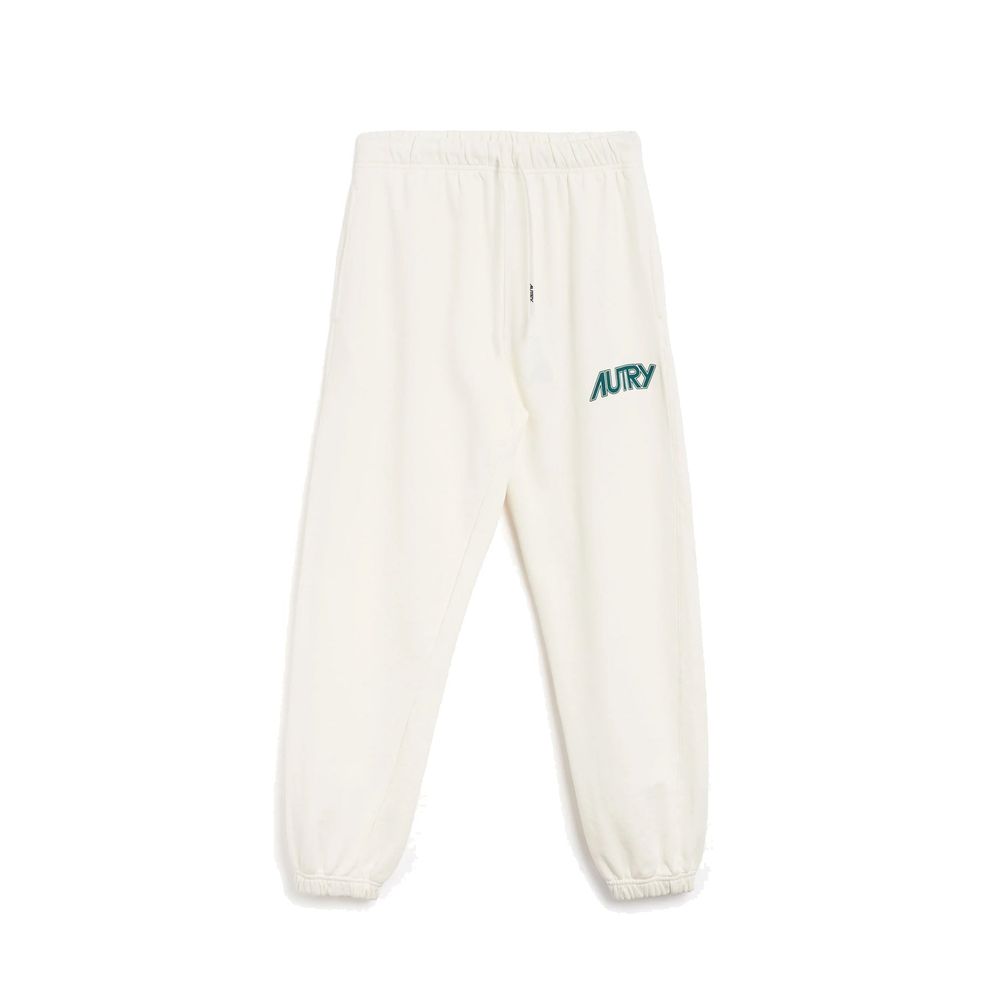 Autry White Cotton Joggers (Workout Pants)