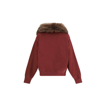 Prada Bordeaux Cotton Sweatshirt