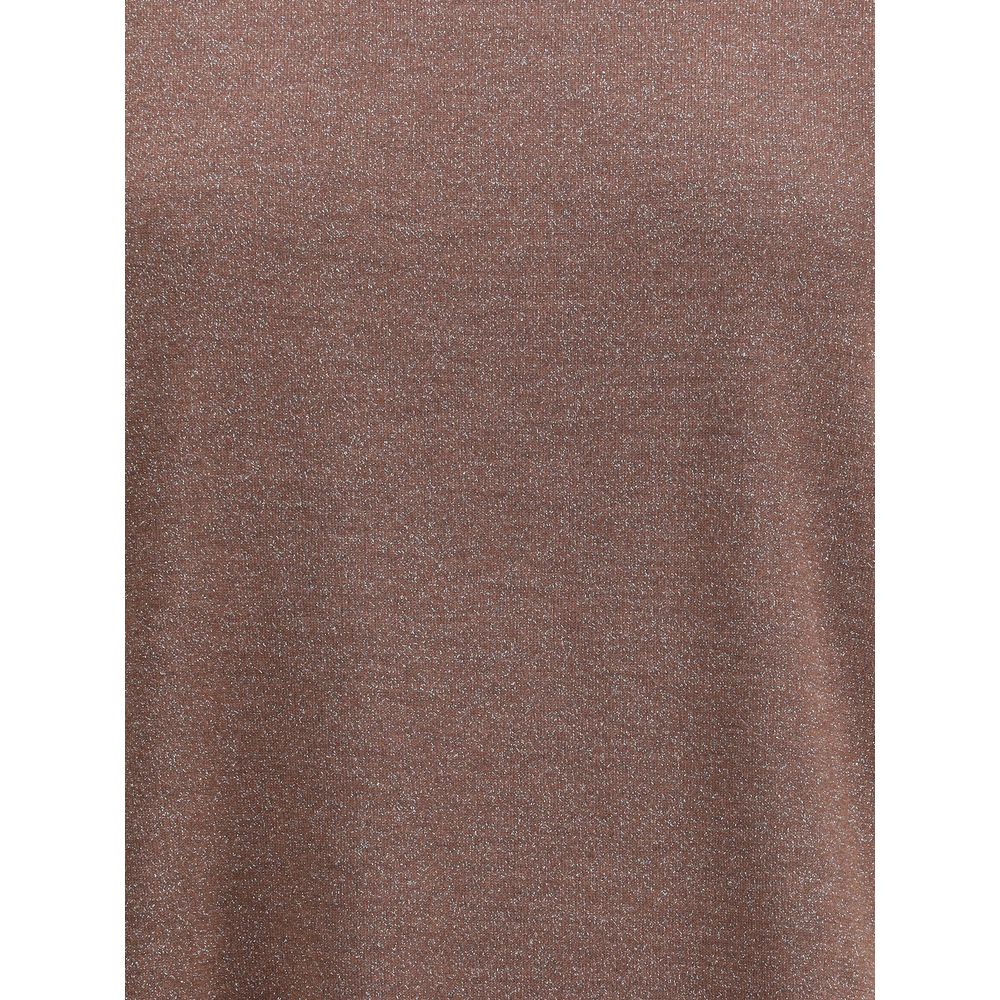 Brunello Cucinelli Brown Nylon T-Shirt