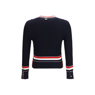 Thom Browne Blue Cotton Sweatshirt