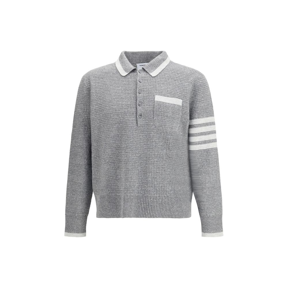 Thom Browne Gray Linen Dress Shirt