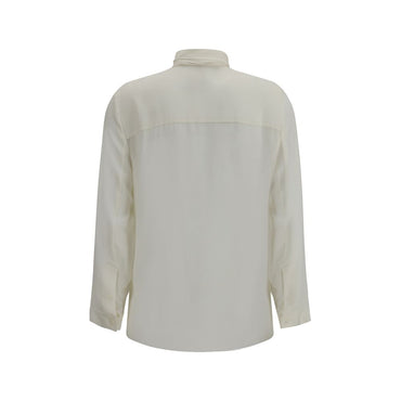 Khaite White Silk Dress Shirt
