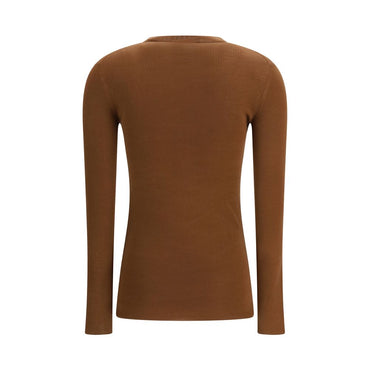 Prada Brown Fleece Wool Cardigan