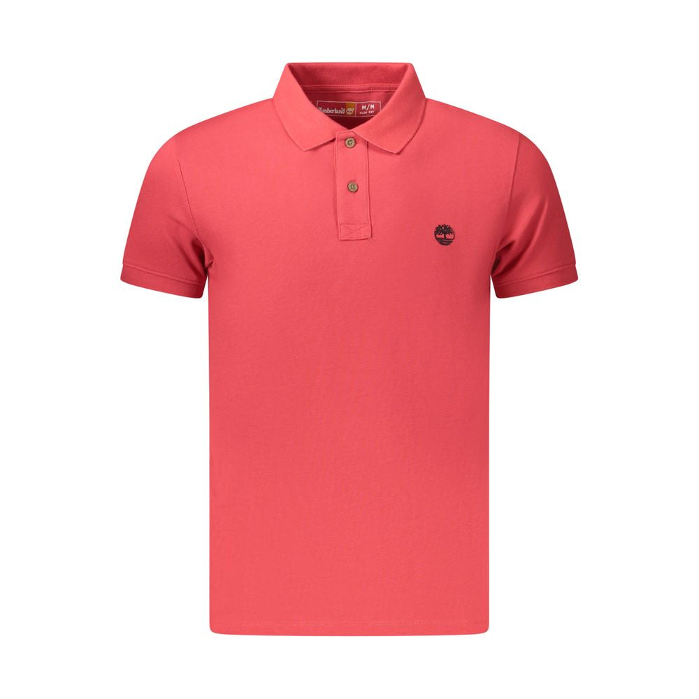 Timberland Red Cotton Men Polo Shirt