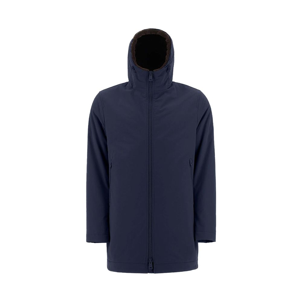 Herno Blue Polyamide Coat