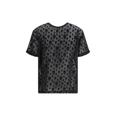 Alexander McQueen Black Polyamide T-Shirt