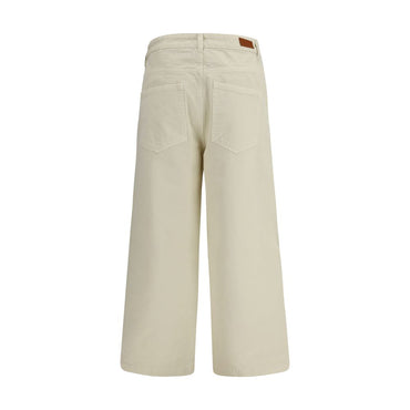 Moncler Beige Cotton Casual Pants
