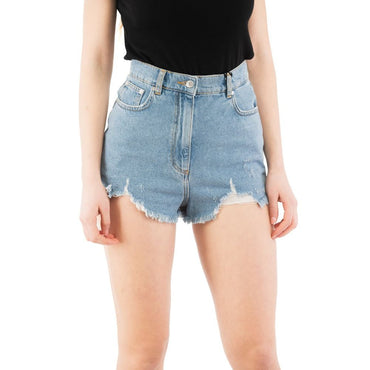 Moschino Multicolor Denim Shorts