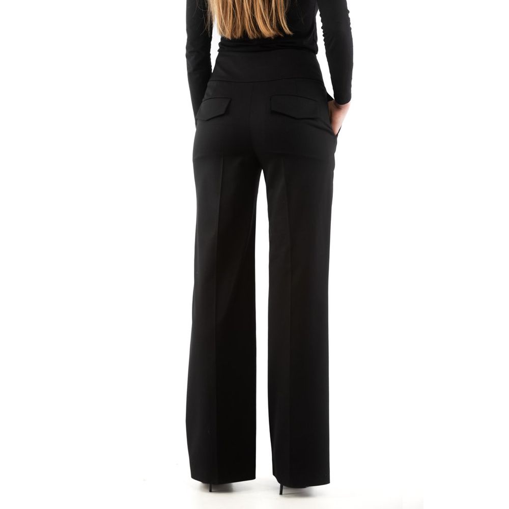 Moschino Black Polyester Casual Pants