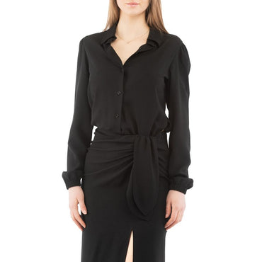 Moschino Black Marabou Casual Dress