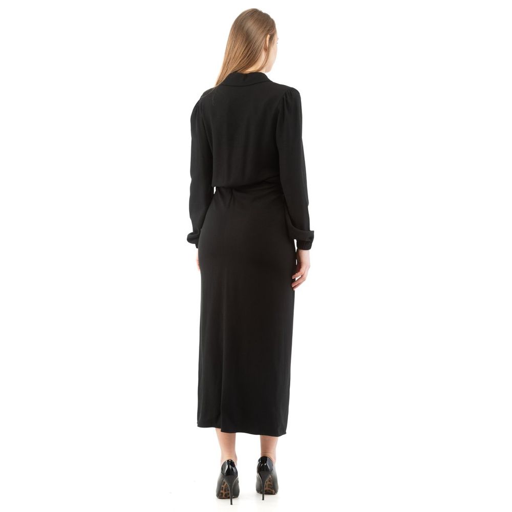 Moschino Black Marabou Casual Dress