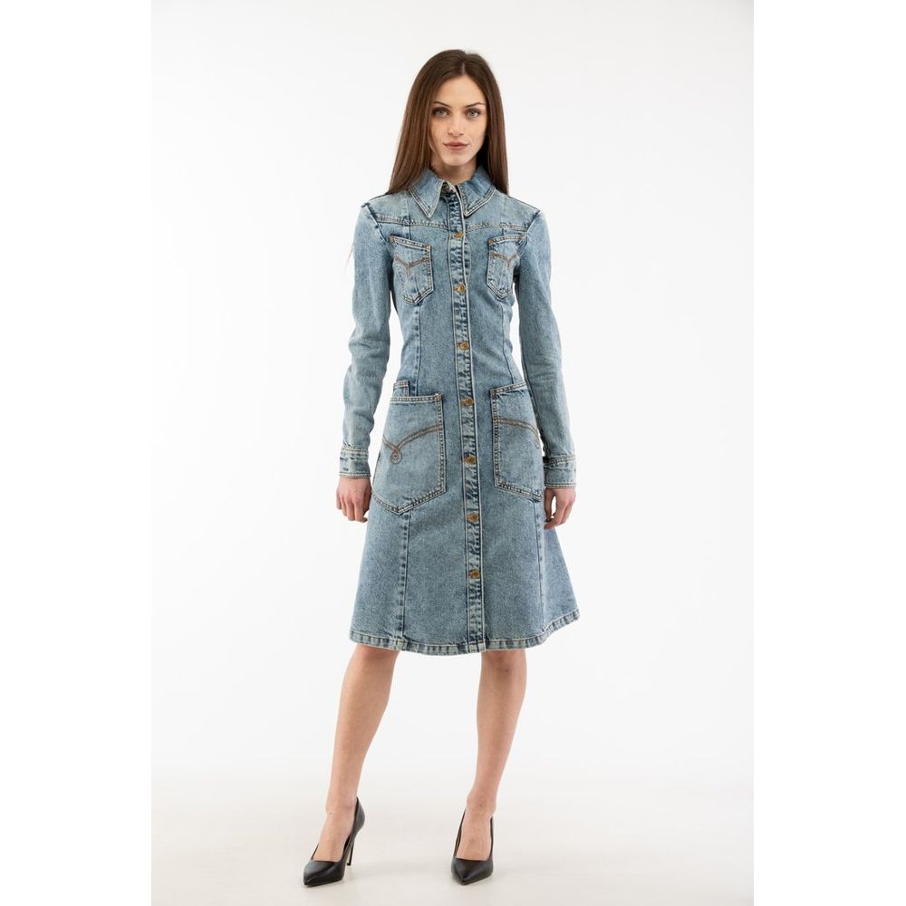 Moschino Multicolor Cotton Casual Dress