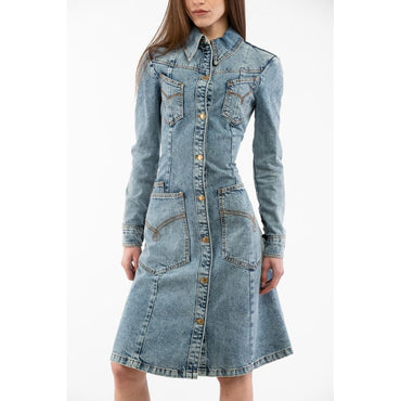 Moschino Multicolor Cotton Casual Dress