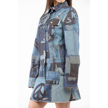 Moschino Multicolor Cotton Casual Dress