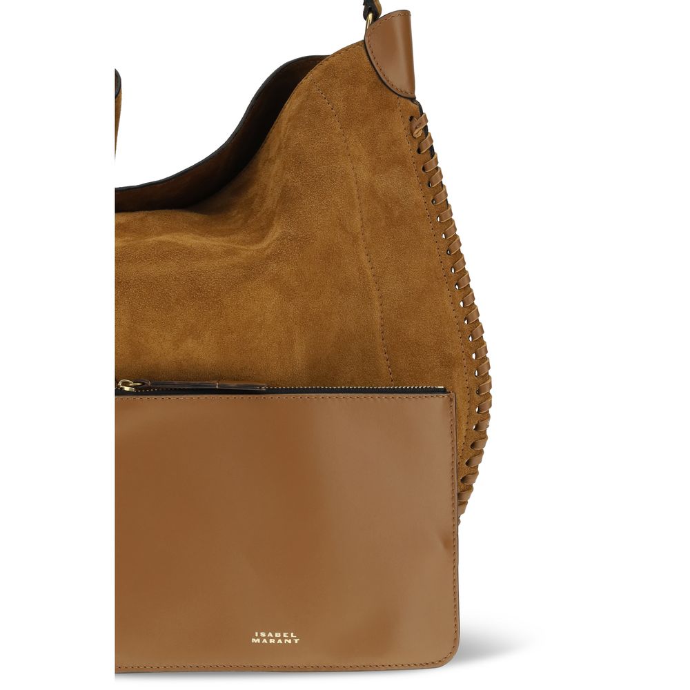 Isabel Marant Brown Calf Leather Shoulder Bag