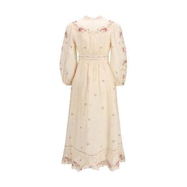 Zimmermann Beige Linen Casual Dress