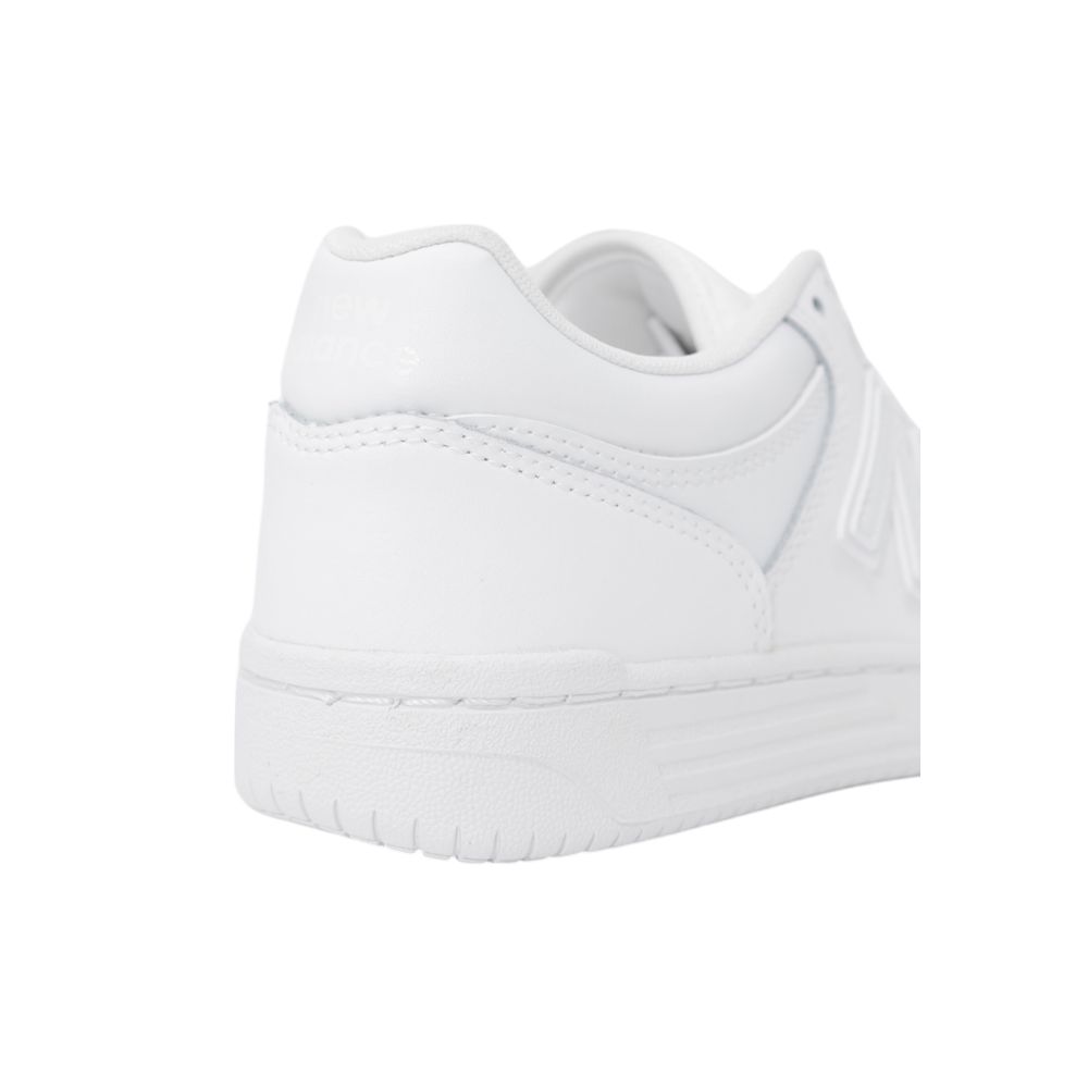 New Balance White Leather Athletic Sneakers