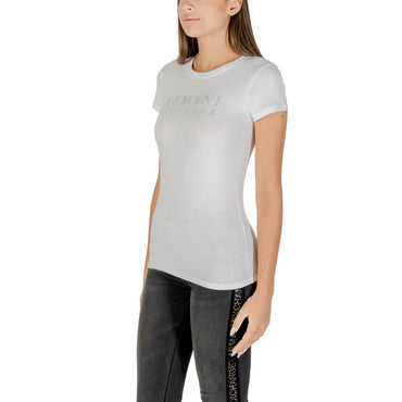 Armani Exchange White Cotton T-Shirt