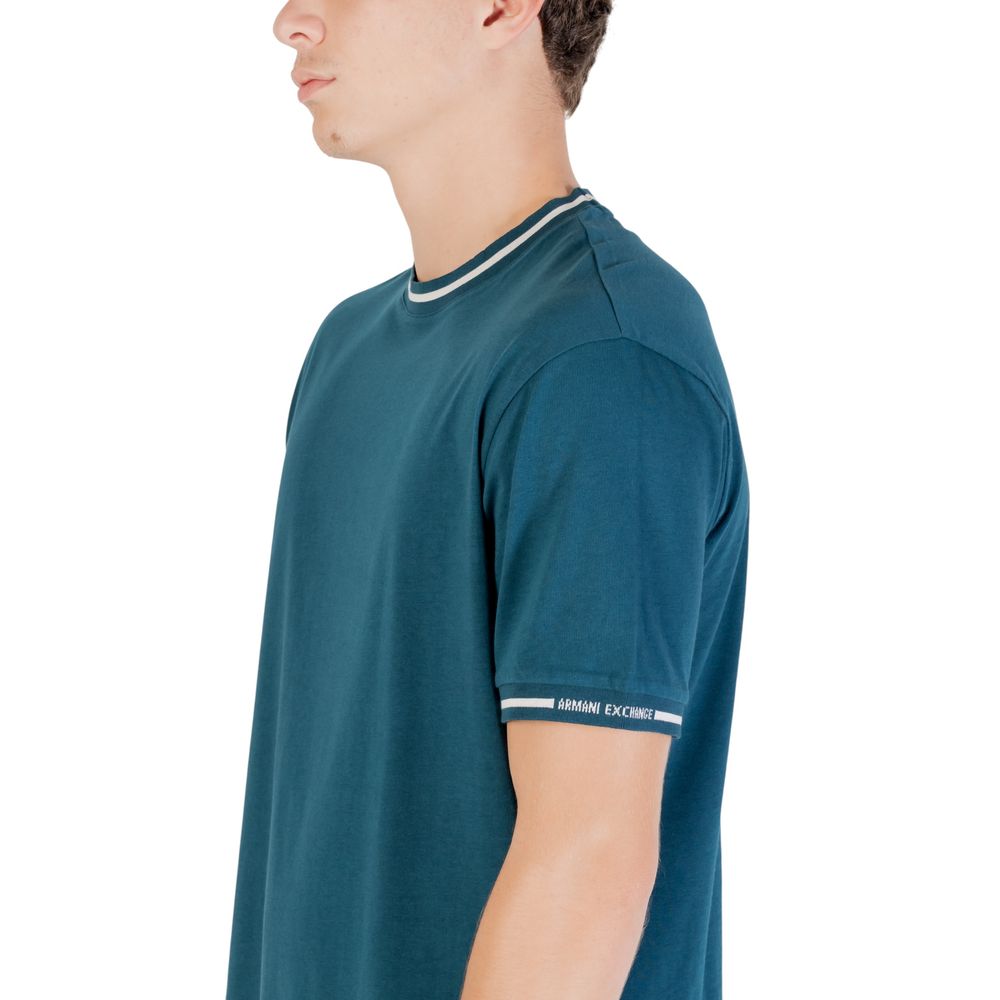 Armani Exchange Black Cotton T-Shirt