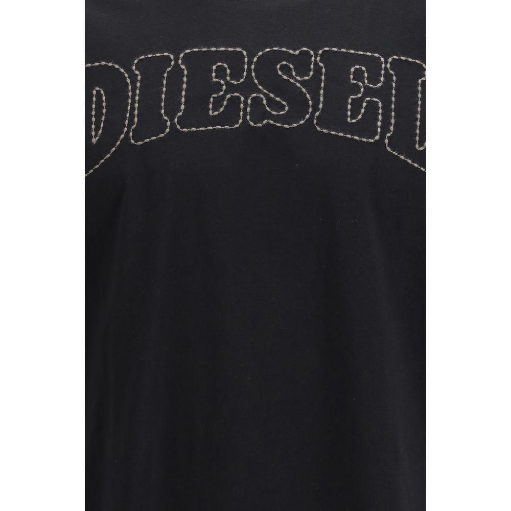 Diesel Black Cotton T-Shirt