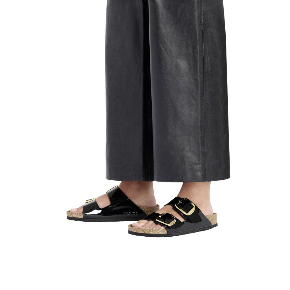 Birkenstock Black Synthetic Flat Sandals