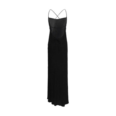 PINKO Black Polyester Cocktail Dress