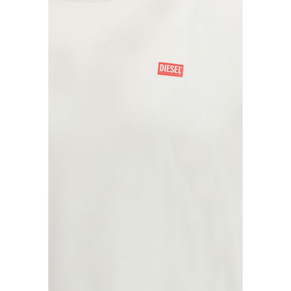 Diesel White Cotton T-Shirt