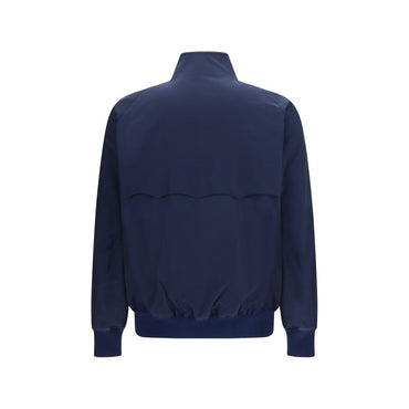Baracuta Blue Polyester Biker Jacket