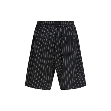 Y-3 Black Polyester Bermuda Shorts